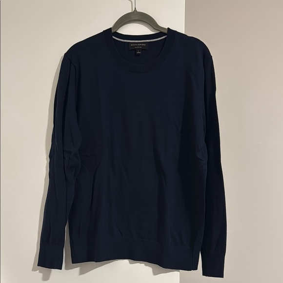 Banana Republic Other - Banana Republic Men's Dark Navy Crewneck Sweater